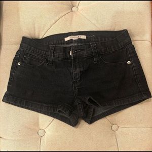 Black Denim Shorts